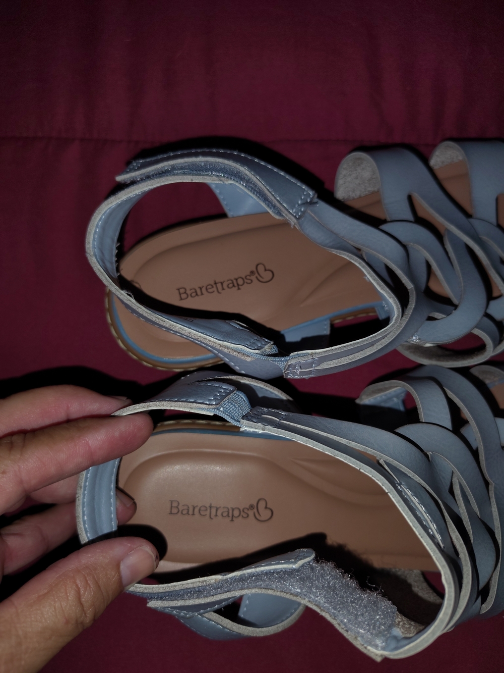 Baretraps Celina Strappy Sandals Blue & Silver US 7M